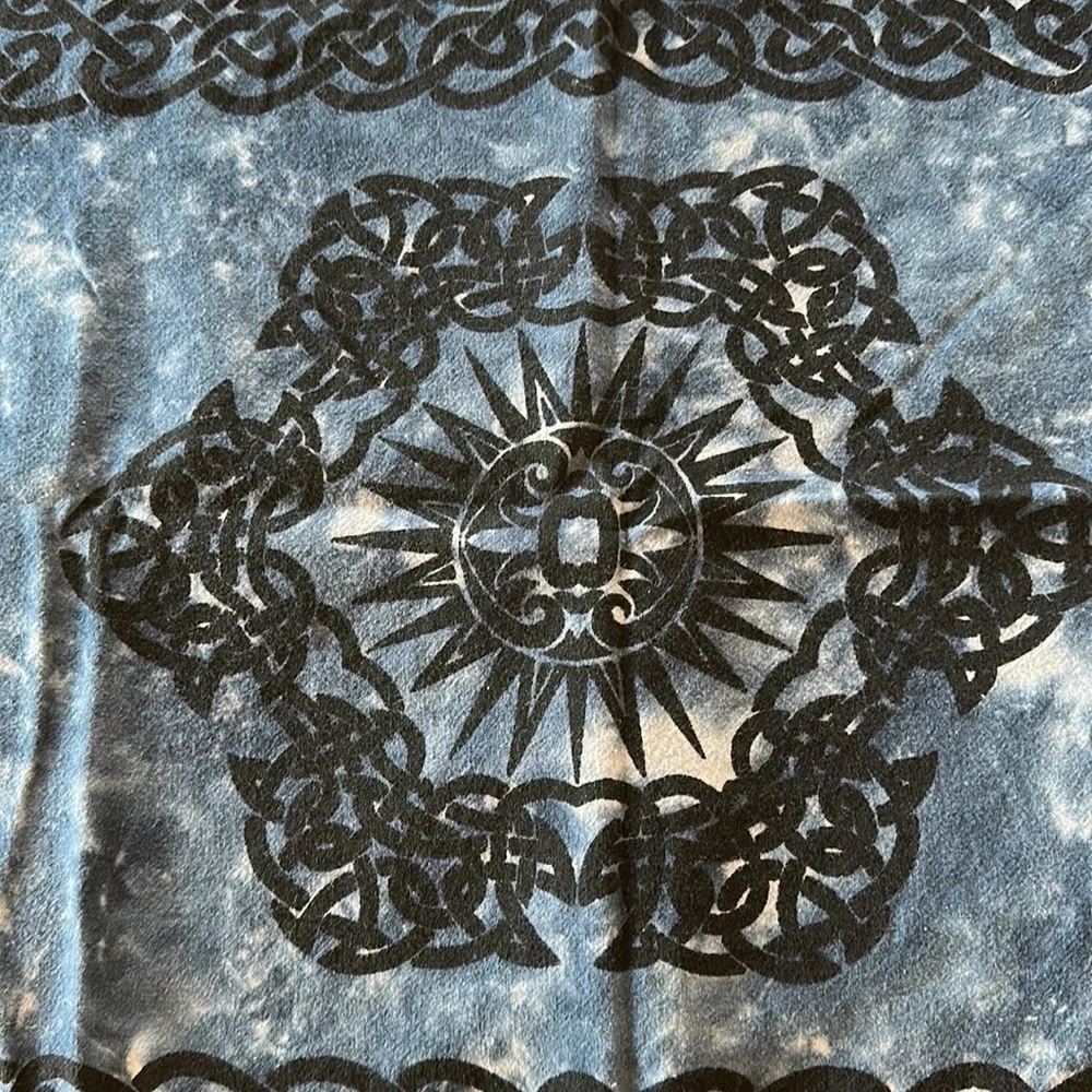 Gypsy Rose Tie dyed and block printed pillowcases - Picture 3 of 6
